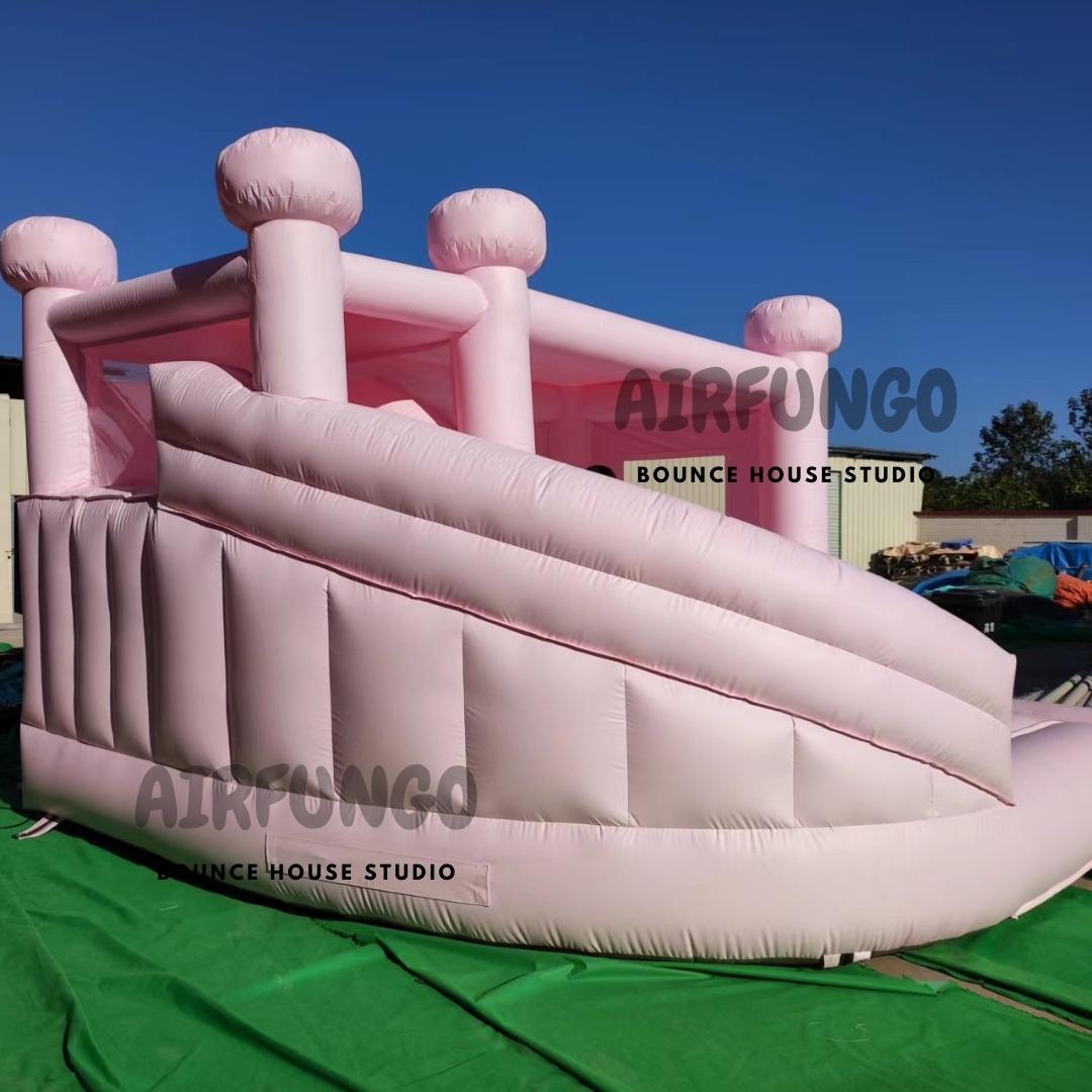 Inflatable Bounce House WIth Slide Pink Bouncy Castle