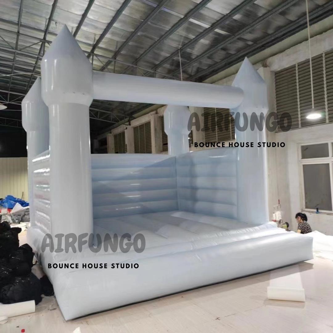 Bouncy Castle White Inflatable Jumper House With Blower