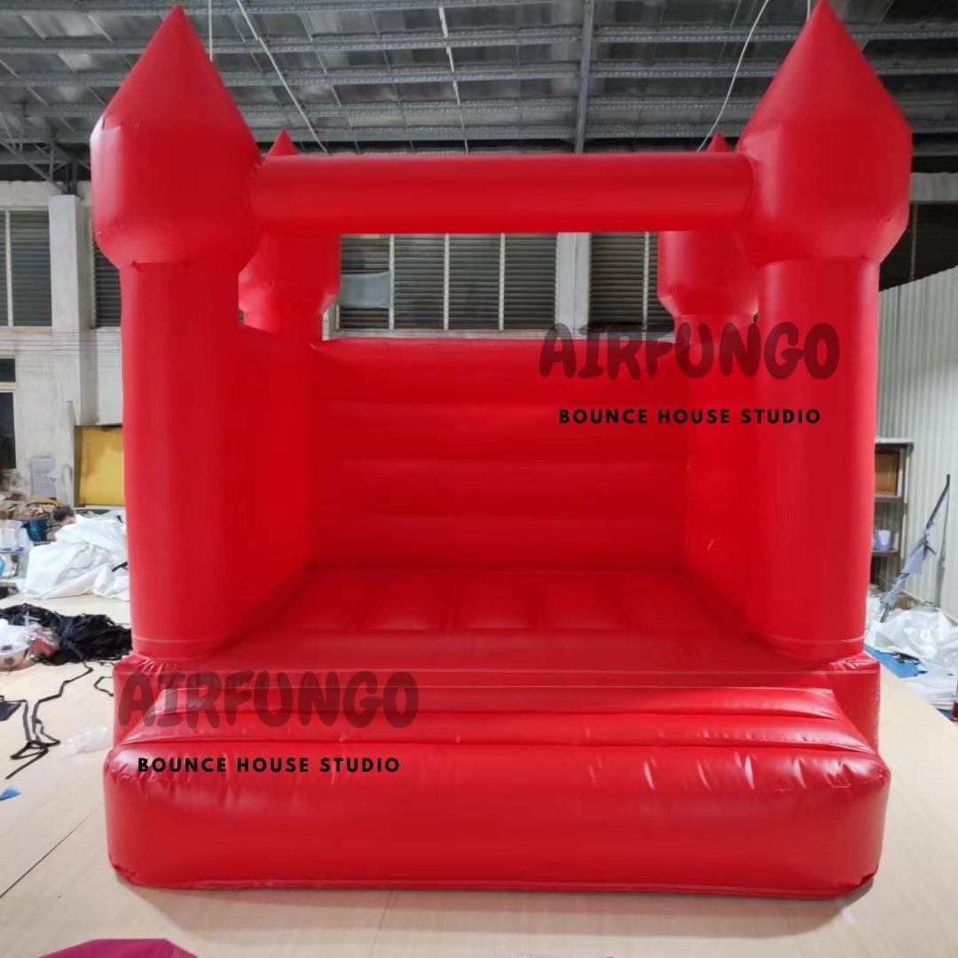 White Wedding Castle Bounce House Inflatable (Red Color)