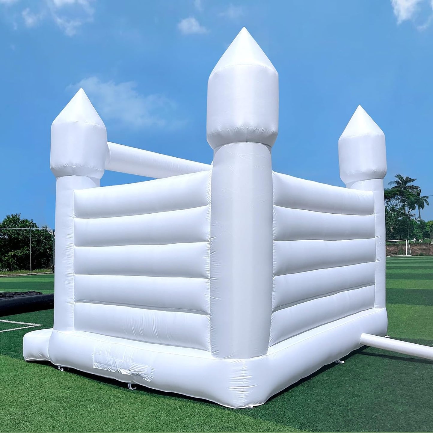 13' x 13' White Bounce House with Air Blower Oxford