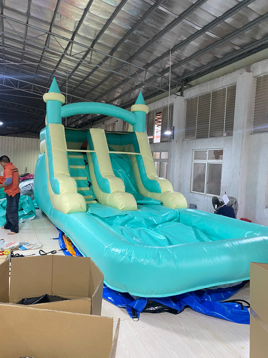 20x13ft Modern Inflatable water slide bounce house for party/birthday