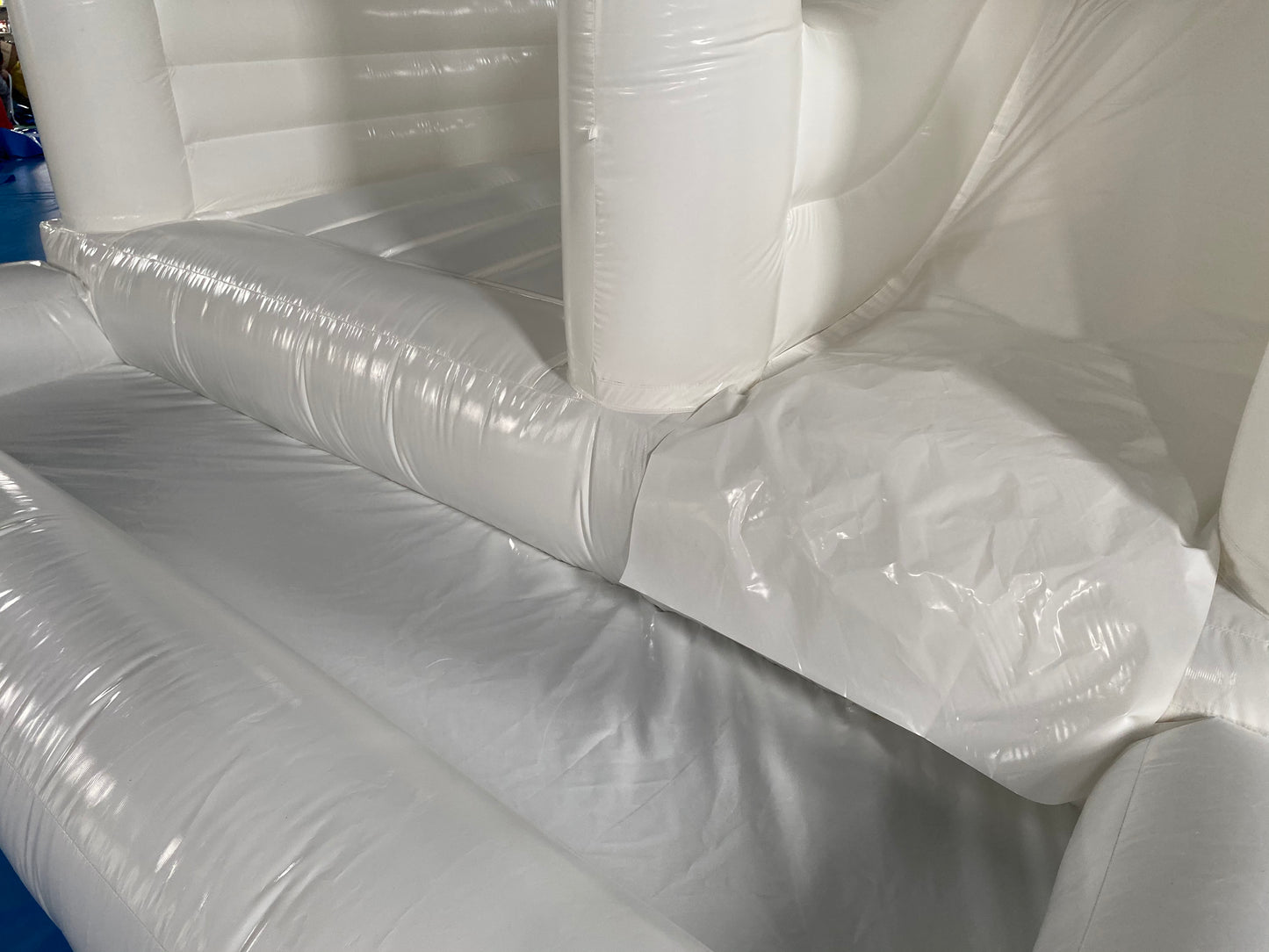 White Bounce House With Ball Pit Combo