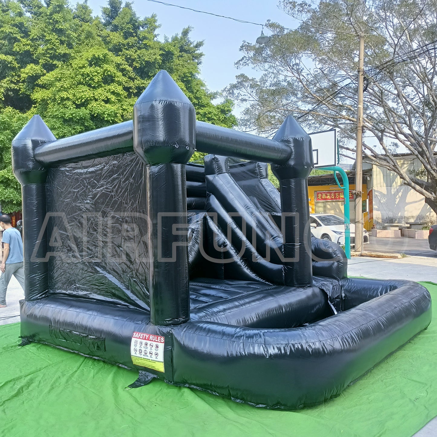 Halloween White Bounce House Modern Black Bounce House Combo