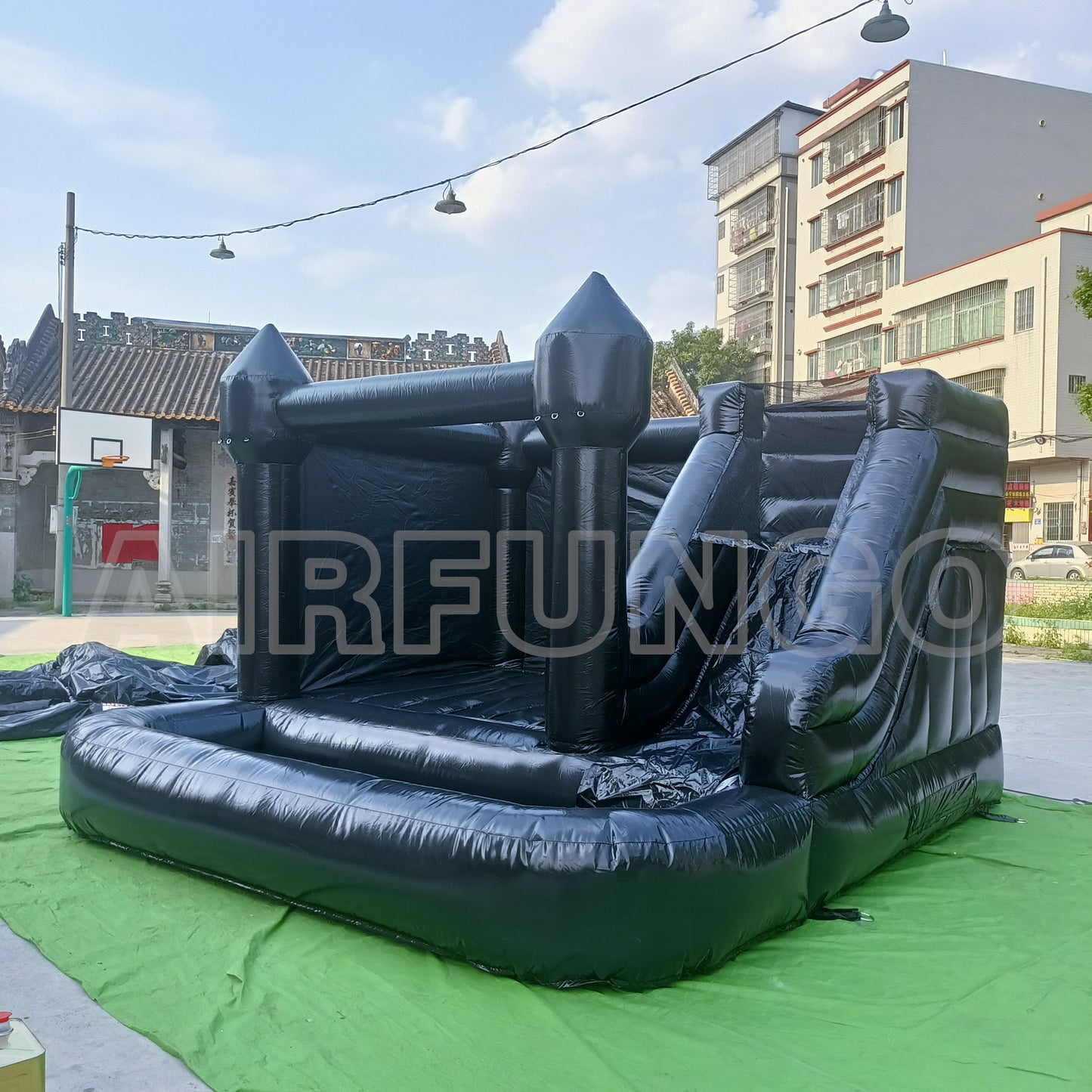 Halloween White Bounce House Modern Black Bounce House Combo