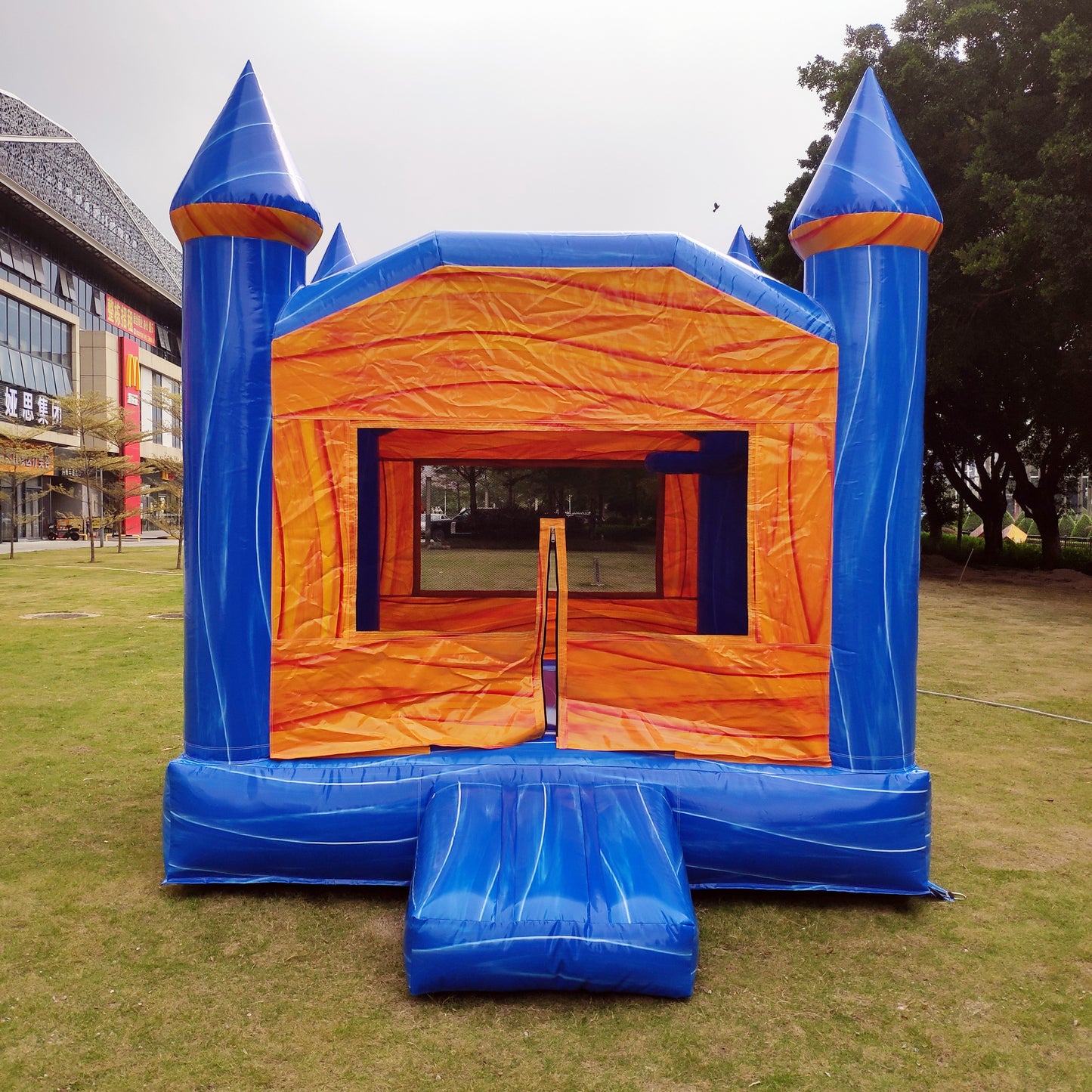 10x11ft Inflatable Bouncy Castle Marble Color Jumper