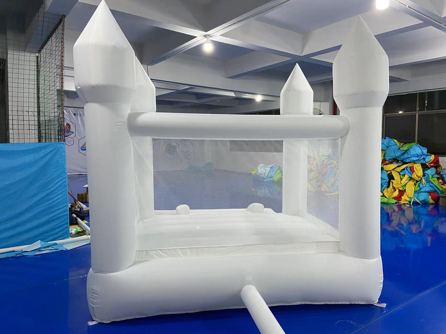 8x13ft Oxford White Bounce House With Ball Pit For Toddler