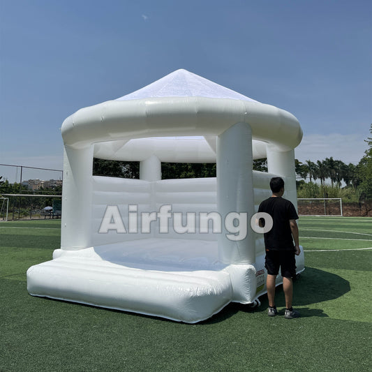 13ft BOHO White Bounce House