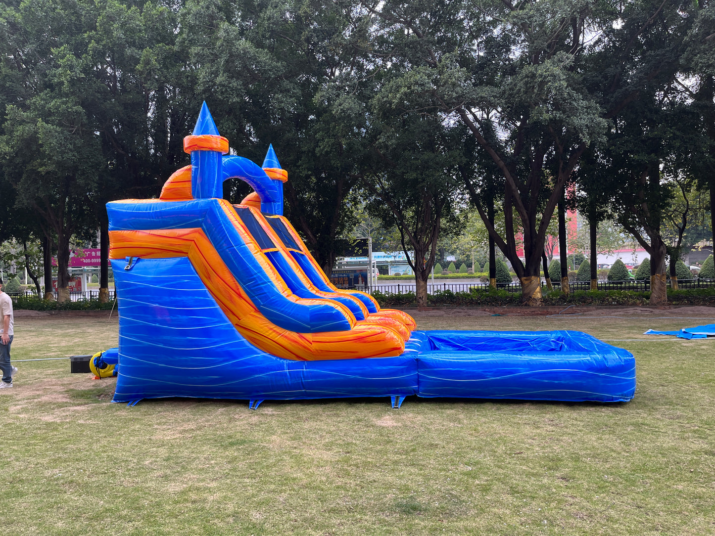 20x13ft Commercial Grade Inflatable Water Slide with Splash Pool