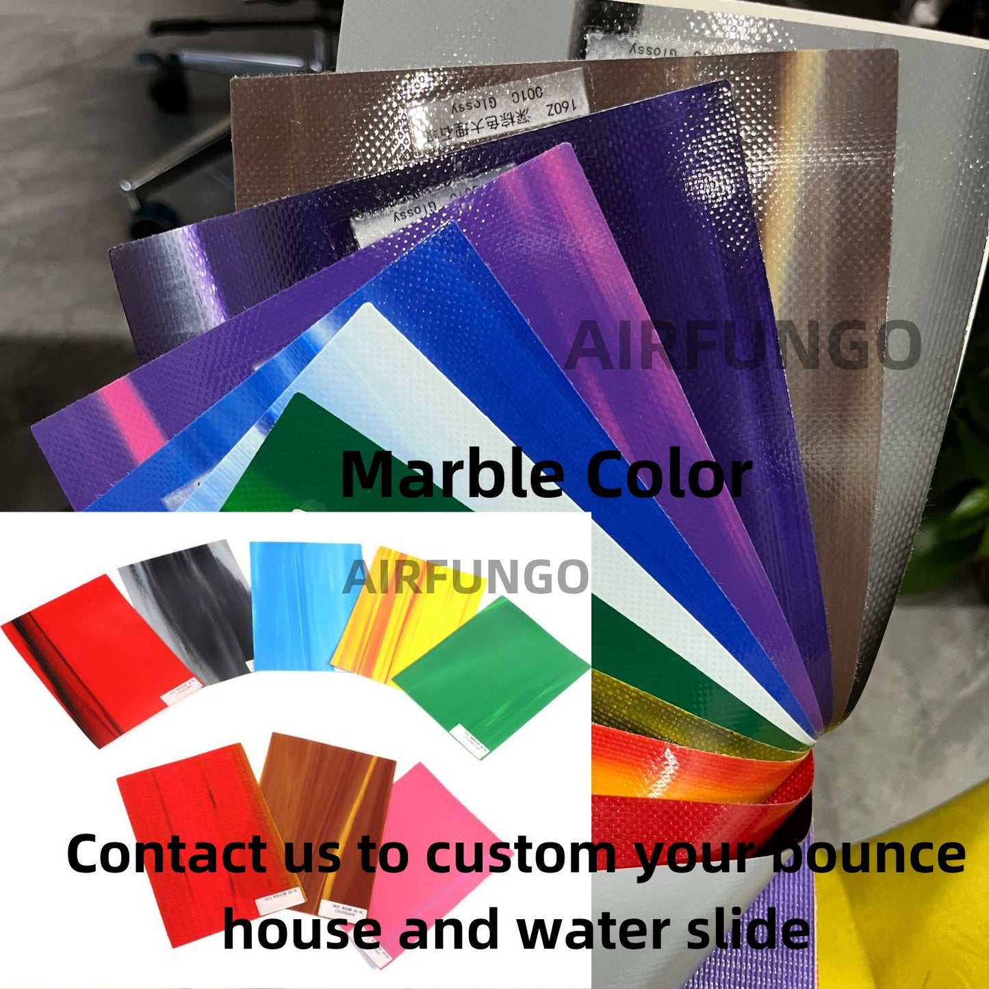 10x11ft Inflatable Bouncy Castle Marble Color Jumper