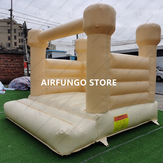 10x10ft peach color white bounce house for sale
