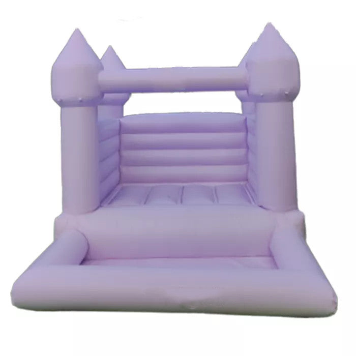 Mini White Bounce House Whit Pit