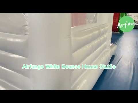 White Bounce House With Ball Pit Combo