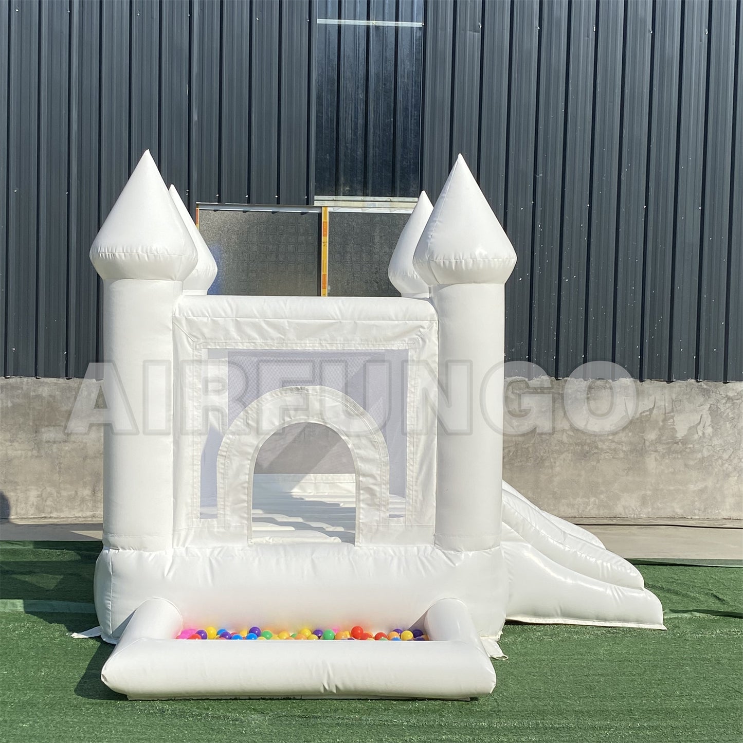 9x9x7ft White Bounce House For Indoor Use