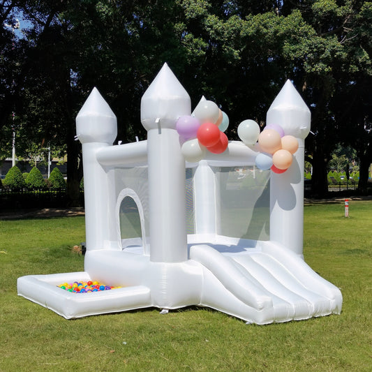 🤍 White Bounce House Dreamy Fun Alert! 🤍