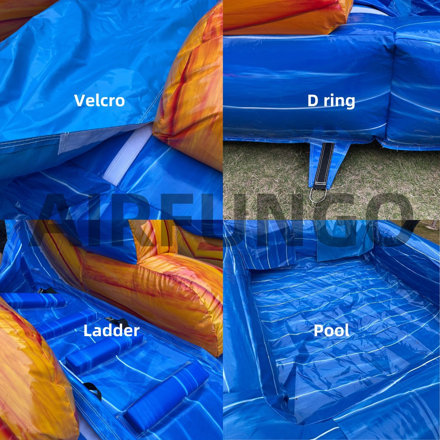 20x13ft Commercial Grade Inflatable Water Slide with Splash Pool