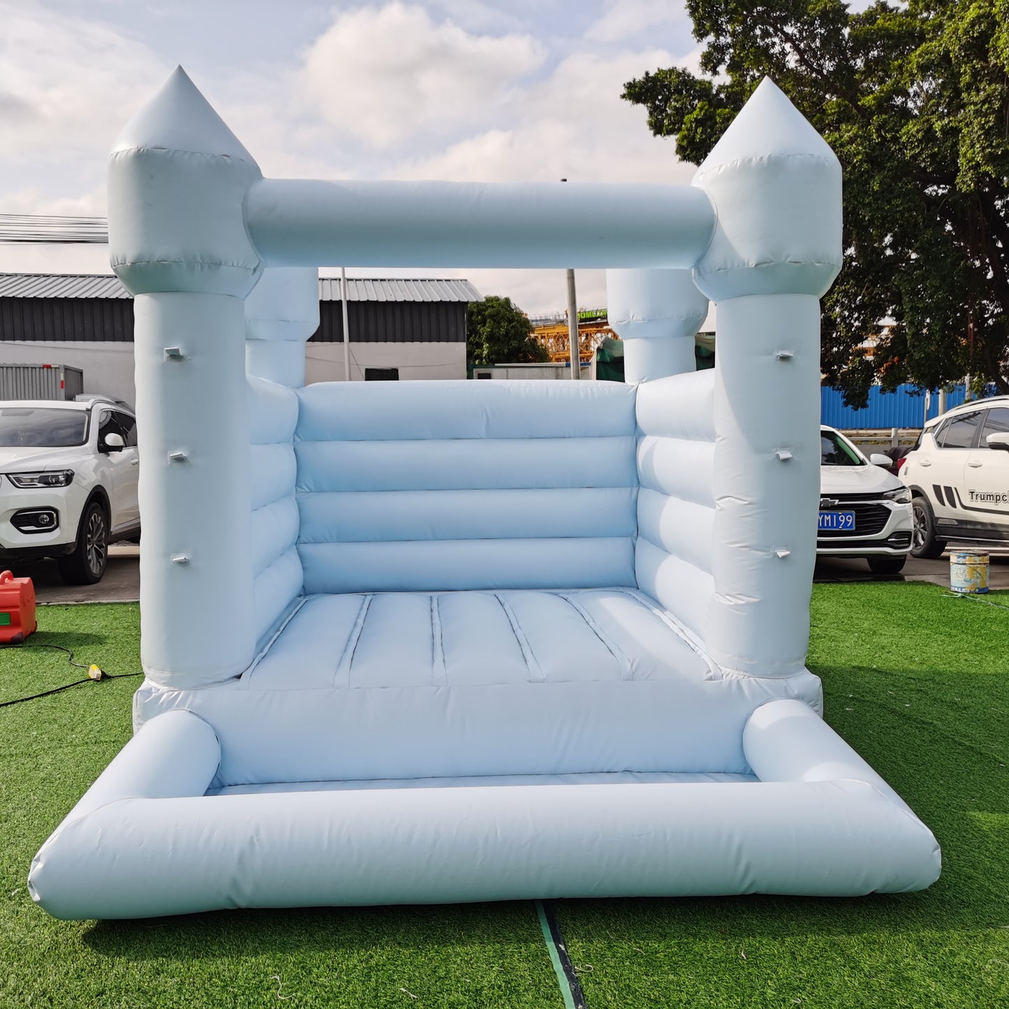 8x10ft white mini bounce house toddler bouncy castle