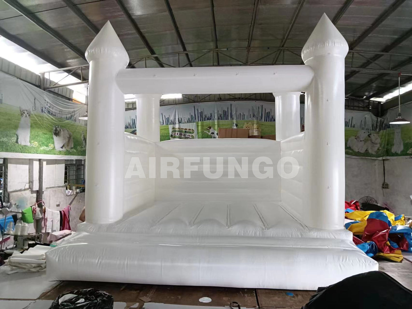 White Bounce House For Parties/baby shower