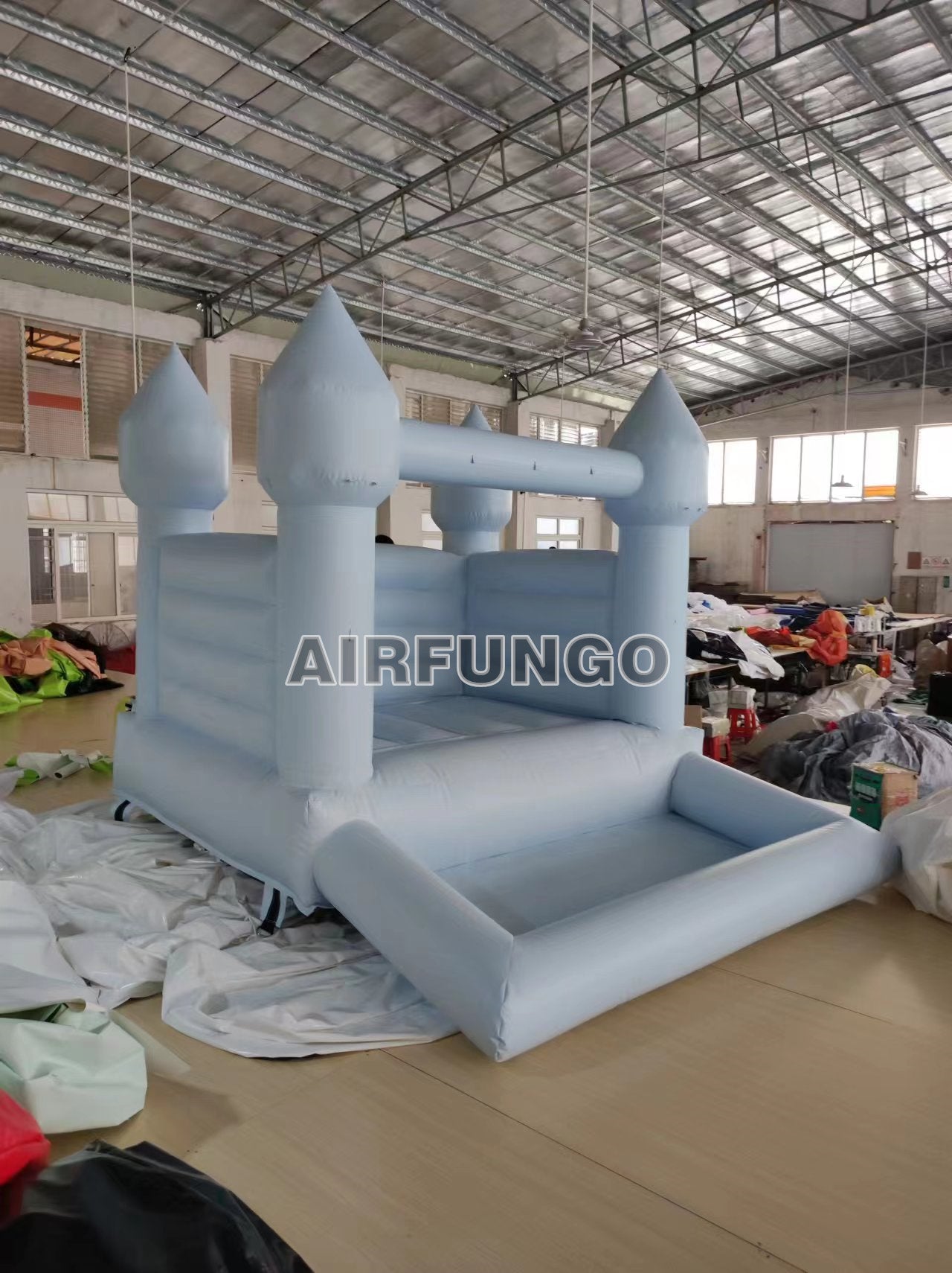 8x10ft white mini bounce house toddler bouncy castle
