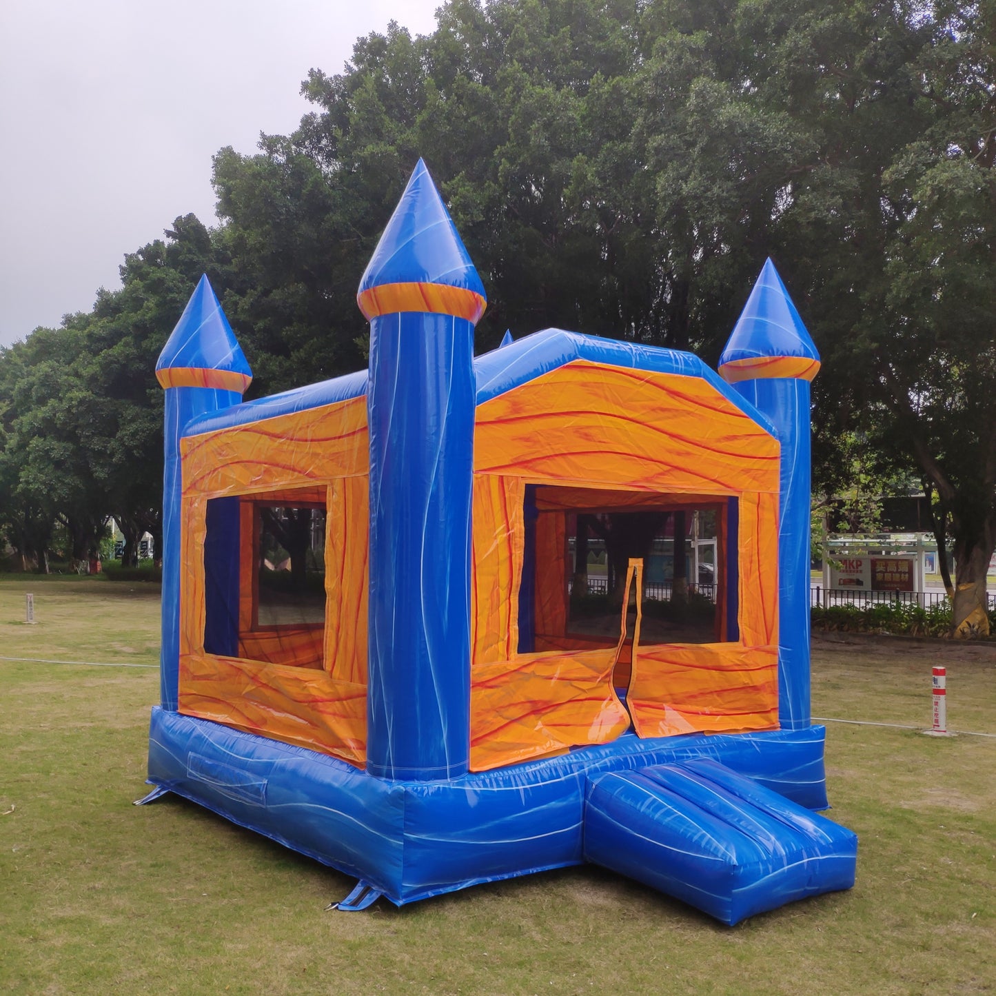 10x11ft Inflatable Bouncy Castle Marble Color Jumper
