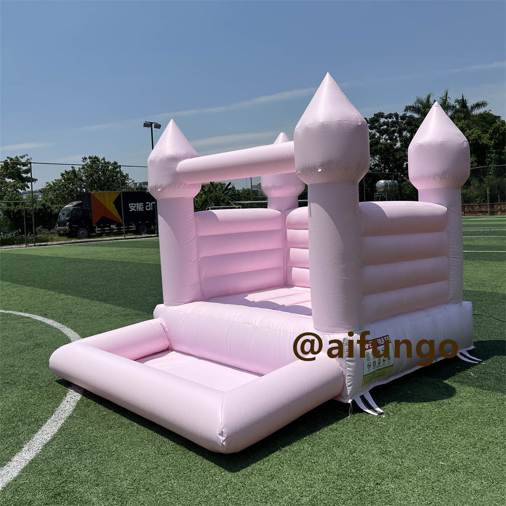 Mini Toddler Inflatable White Bounce House With Pit