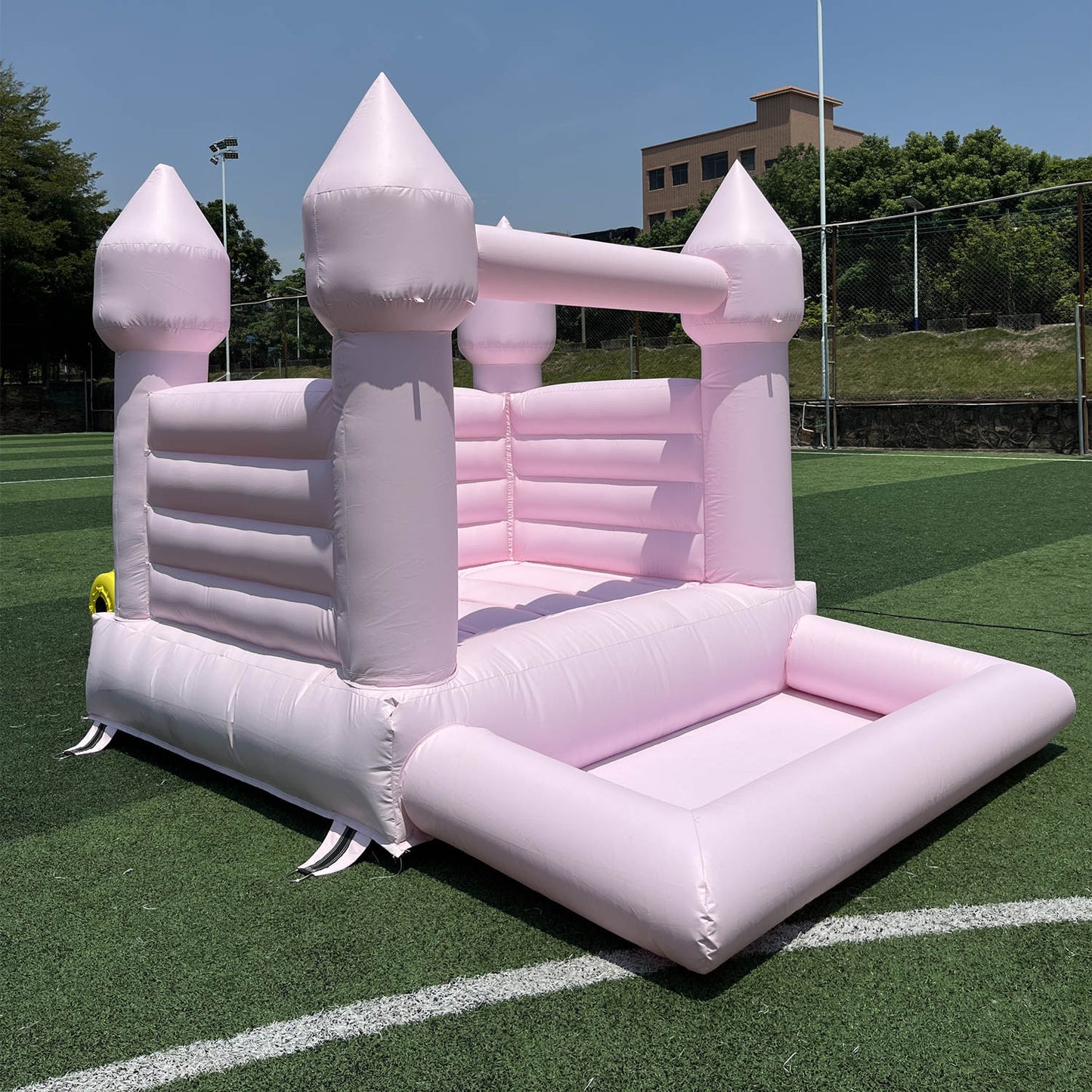 Mini Toddler Inflatable White Bounce House With Pit