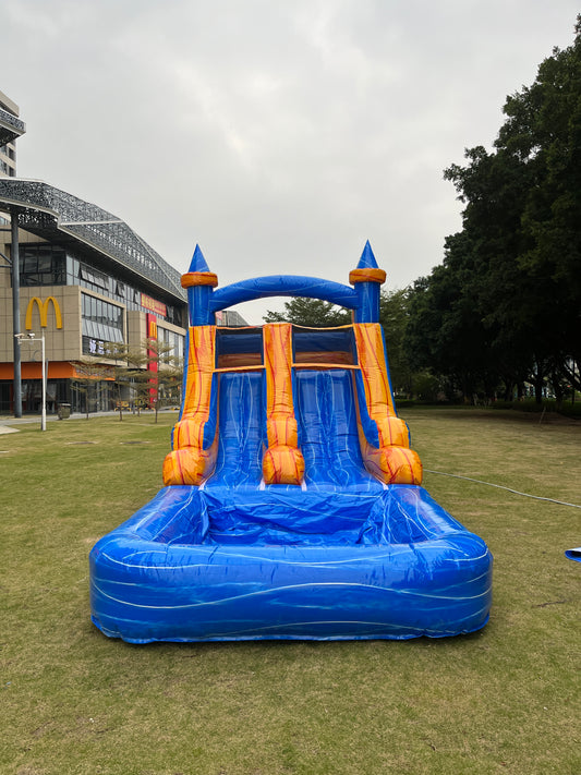 20x13ft Commercial Grade Inflatable Water Slide with Splash Pool