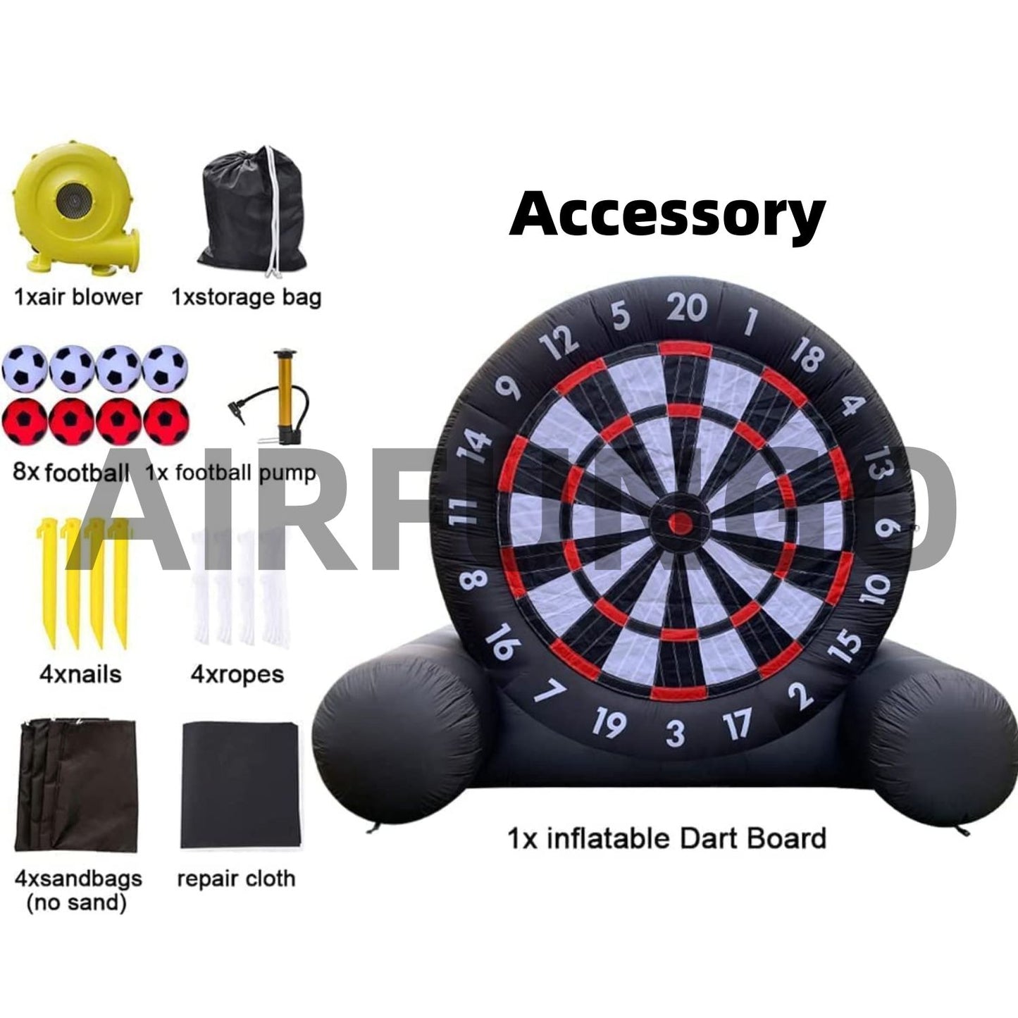 Giant Outdoor Inflatable Soccer Darts Board