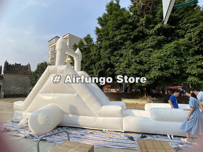 White Modern Inflatable Water Slide Bounce House