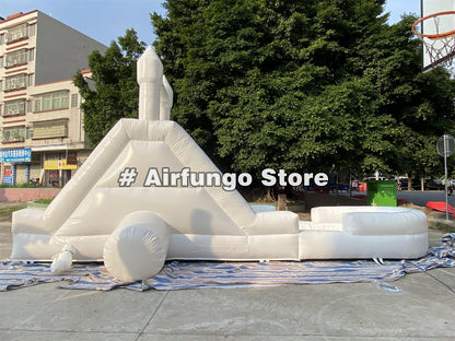 White Modern Inflatable Water Slide Bounce House