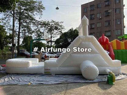 White Modern Inflatable Water Slide Bounce House