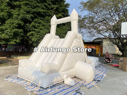White Modern Inflatable Water Slide Bounce House