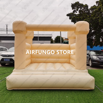 10x10ft peach color white bounce house for sale