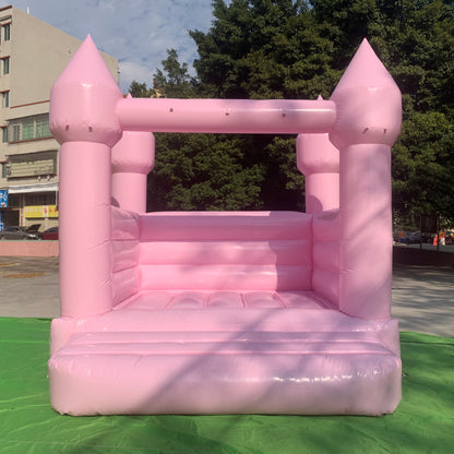 Mini 10ft Hot Pink White bounce house