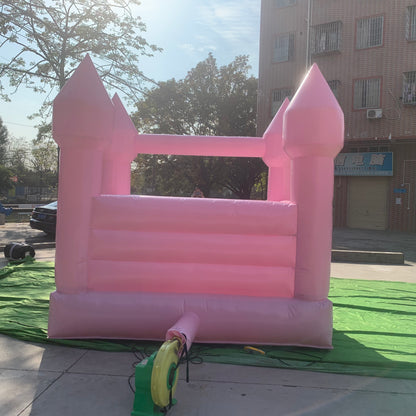 Mini 10ft Hot Pink White bounce house